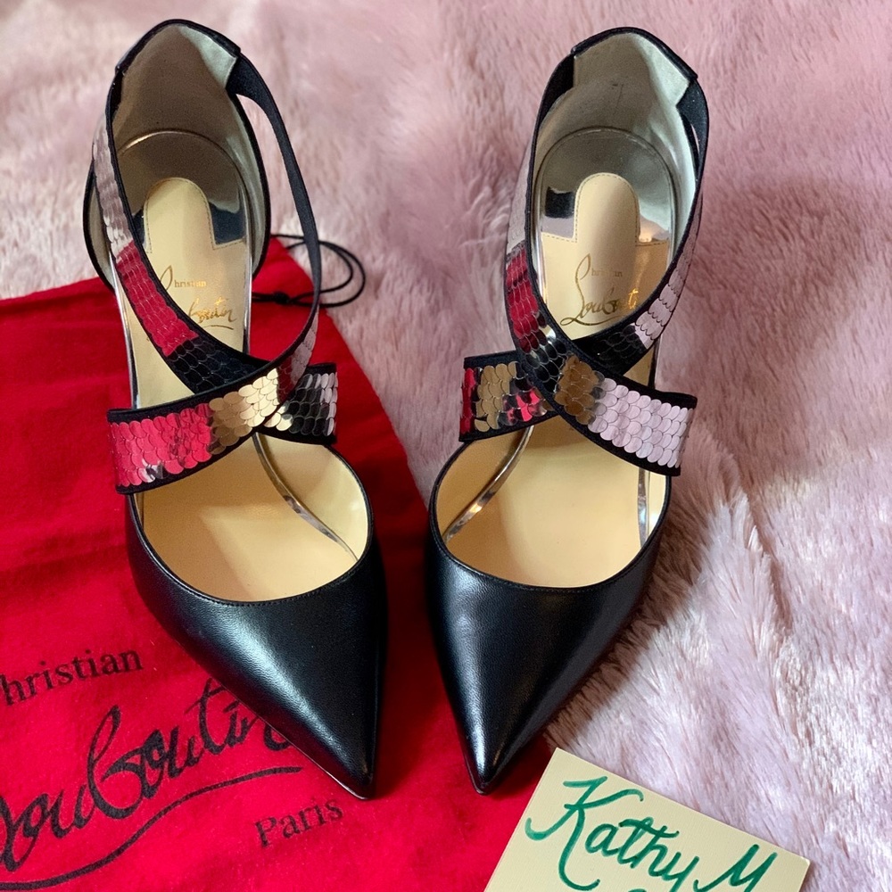 Christian Louboutin Jeres 100 Disco Ball Heels